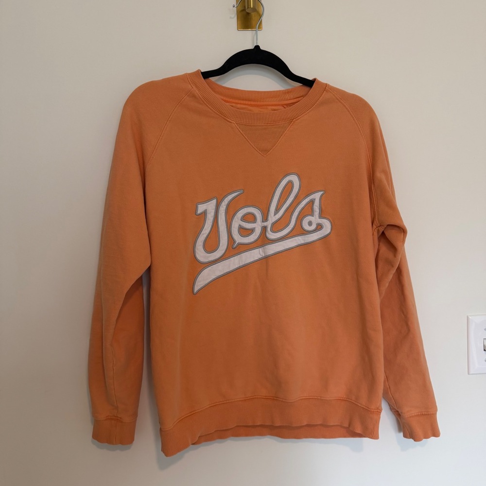 Volunteer Traditions Tennessee Vols Orange Cotton Raglan Sweatshirt Small